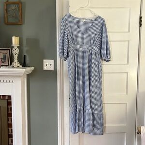 Gingham Maxi Dress